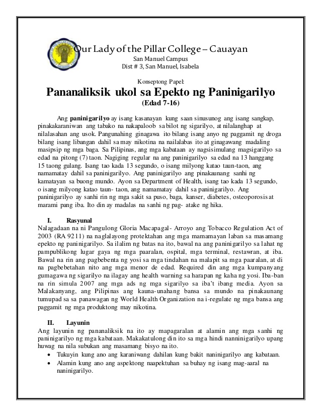 Halimbawa Ng Pananaliksik Sa Filipino Chapter 1 - PDMREA